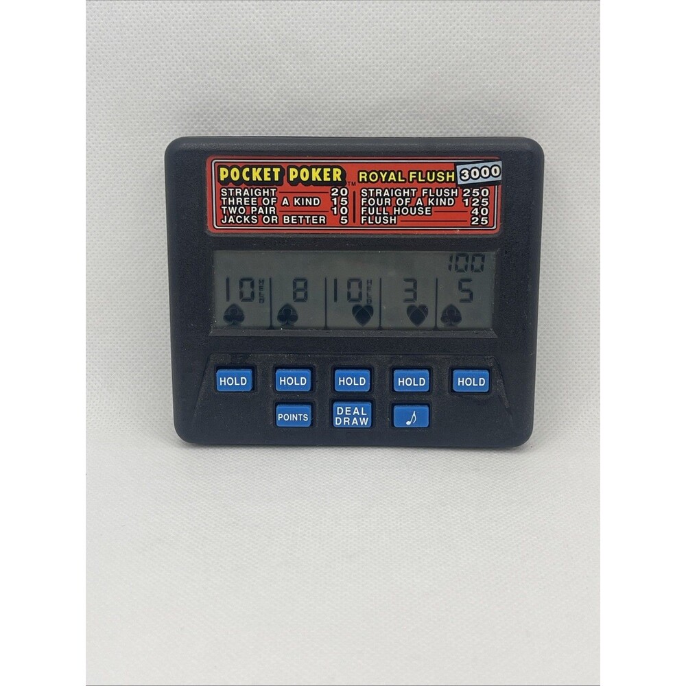 Radica 1310 Pocket Poker Royal Flush 3000 Handheld Electronic Game